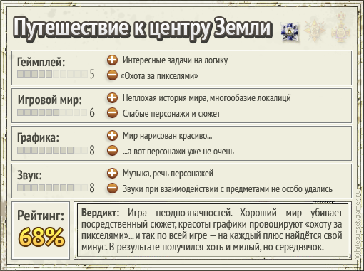 Путешествие к центру Земли - «Классика наоборот». Обзор игры